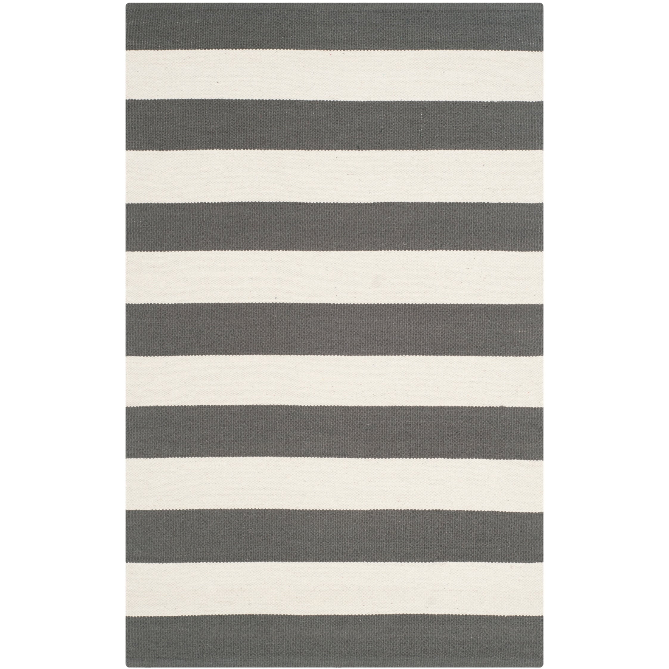 SAFAVIEH Handmade Montauk Geltrude Stripe Cotton Flatweave Rug
