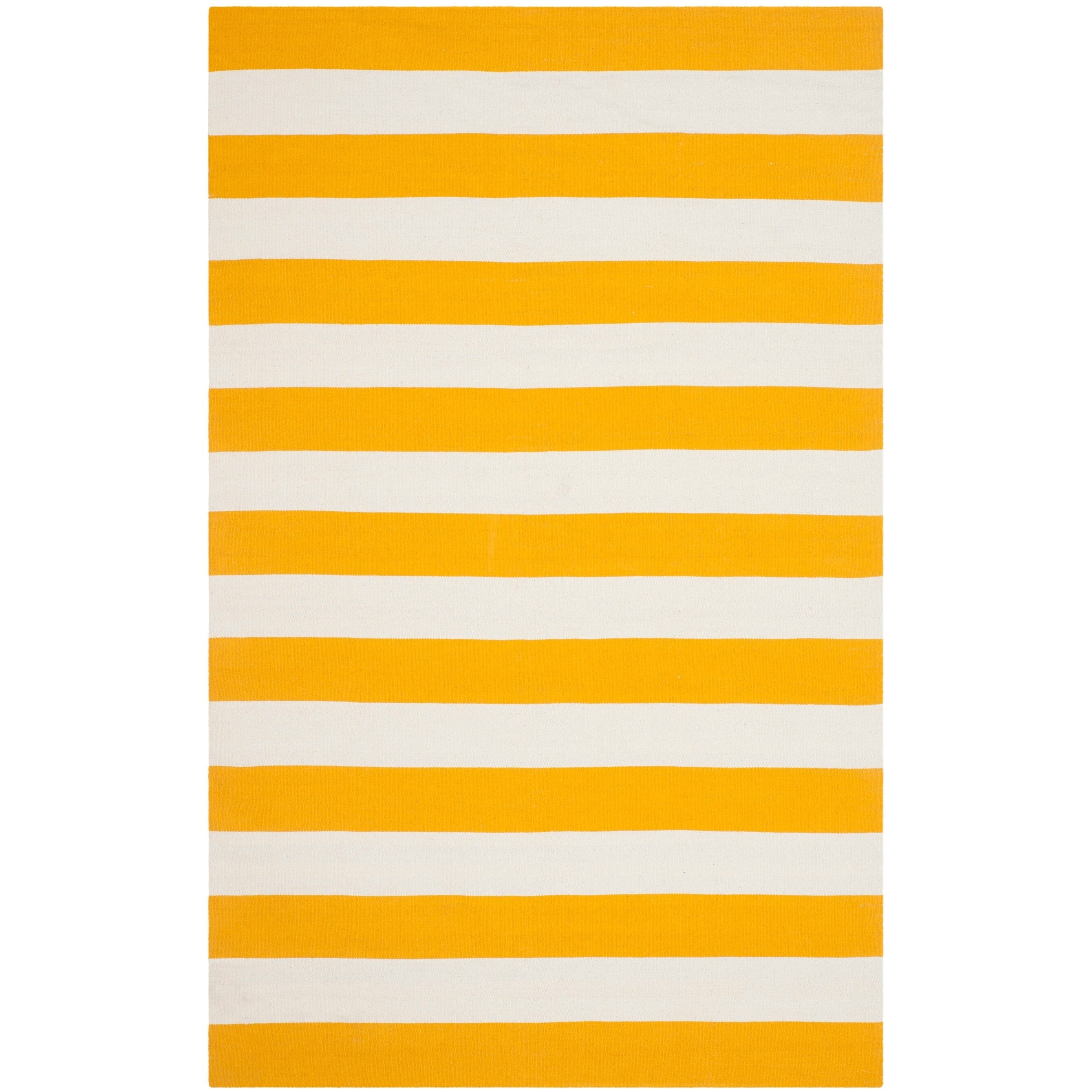 SAFAVIEH Handmade Montauk Geltrude Stripe Cotton Flatweave Rug