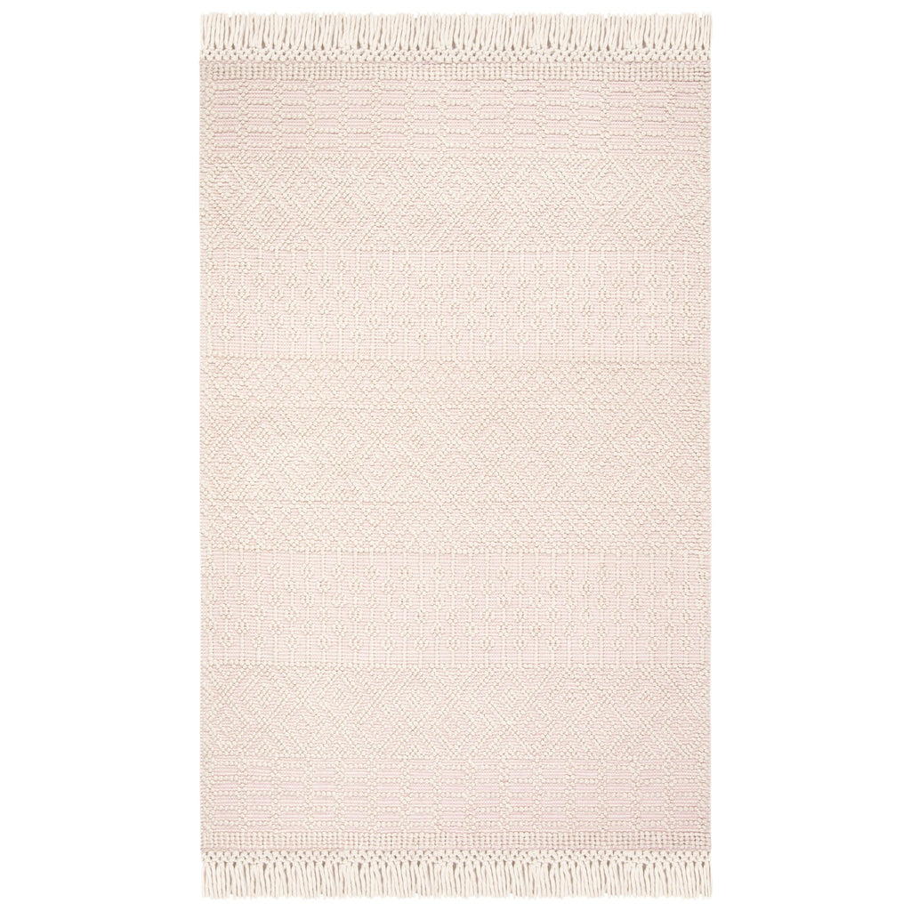 SAFAVIEH Handmade Natura Estel Wool Fringe Rug