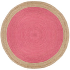 SAFAVIEH Handmade Natural Fiber Jolette Bordered Round Jute Rug