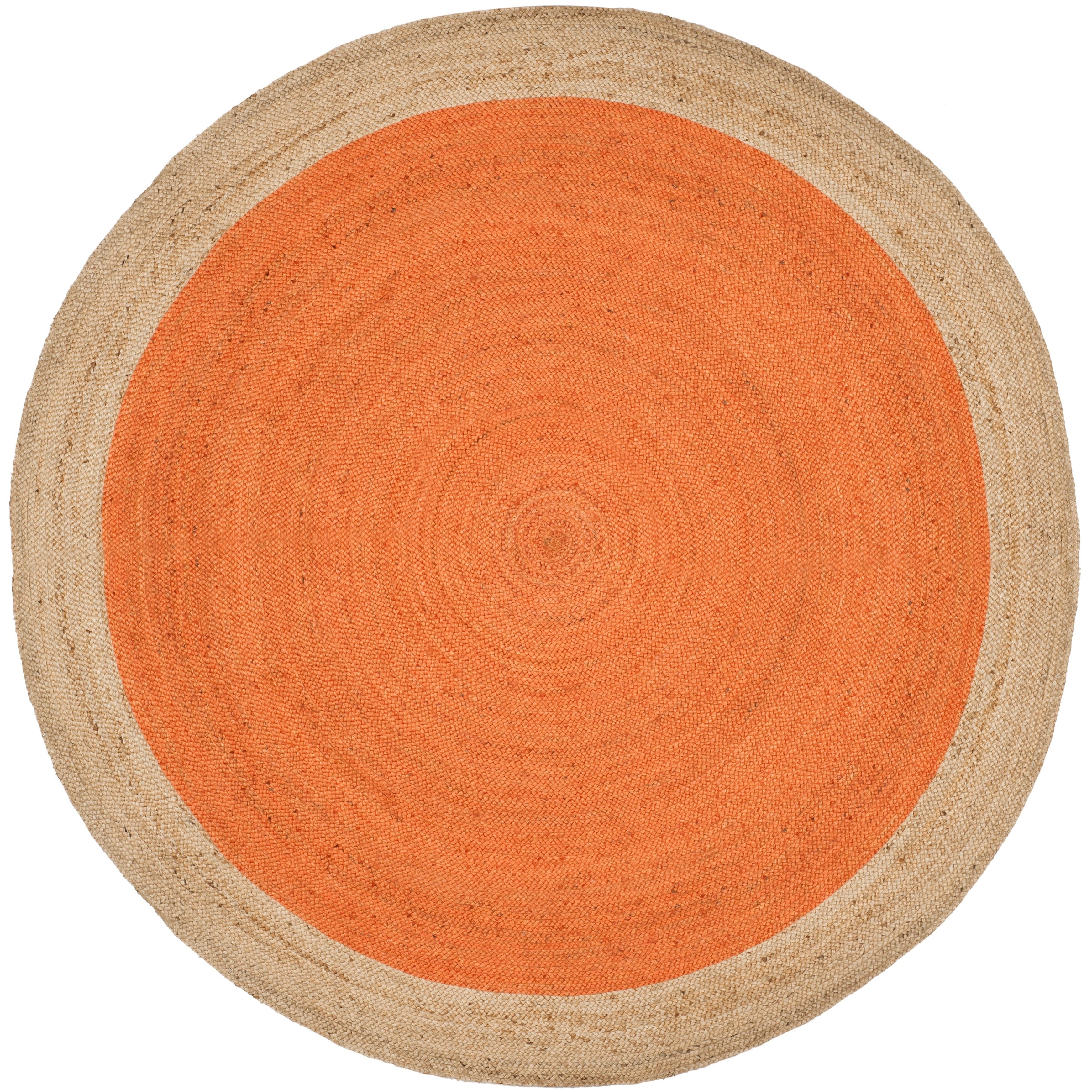 SAFAVIEH Handmade Natural Fiber Jolette Bordered Round Jute Rug