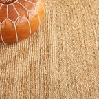 SAFAVIEH Handmade Natural Fiber Jolette Bordered Round Jute Rug