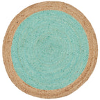 SAFAVIEH Handmade Natural Fiber Jolette Bordered Round Jute Rug
