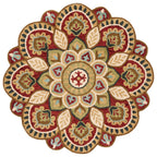 SAFAVIEH Handmade Novelty Sheyla Ornate Flower Wool Rug