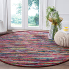 SAFAVIEH Handmade Rag Rug Irmeli Casual Stripe Cotton Rug