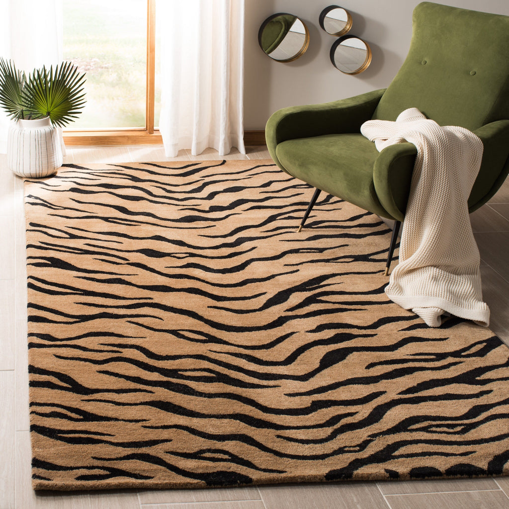 SAFAVIEH Handmade Soho Latoyia Tiger N.Z. Wool Rug
