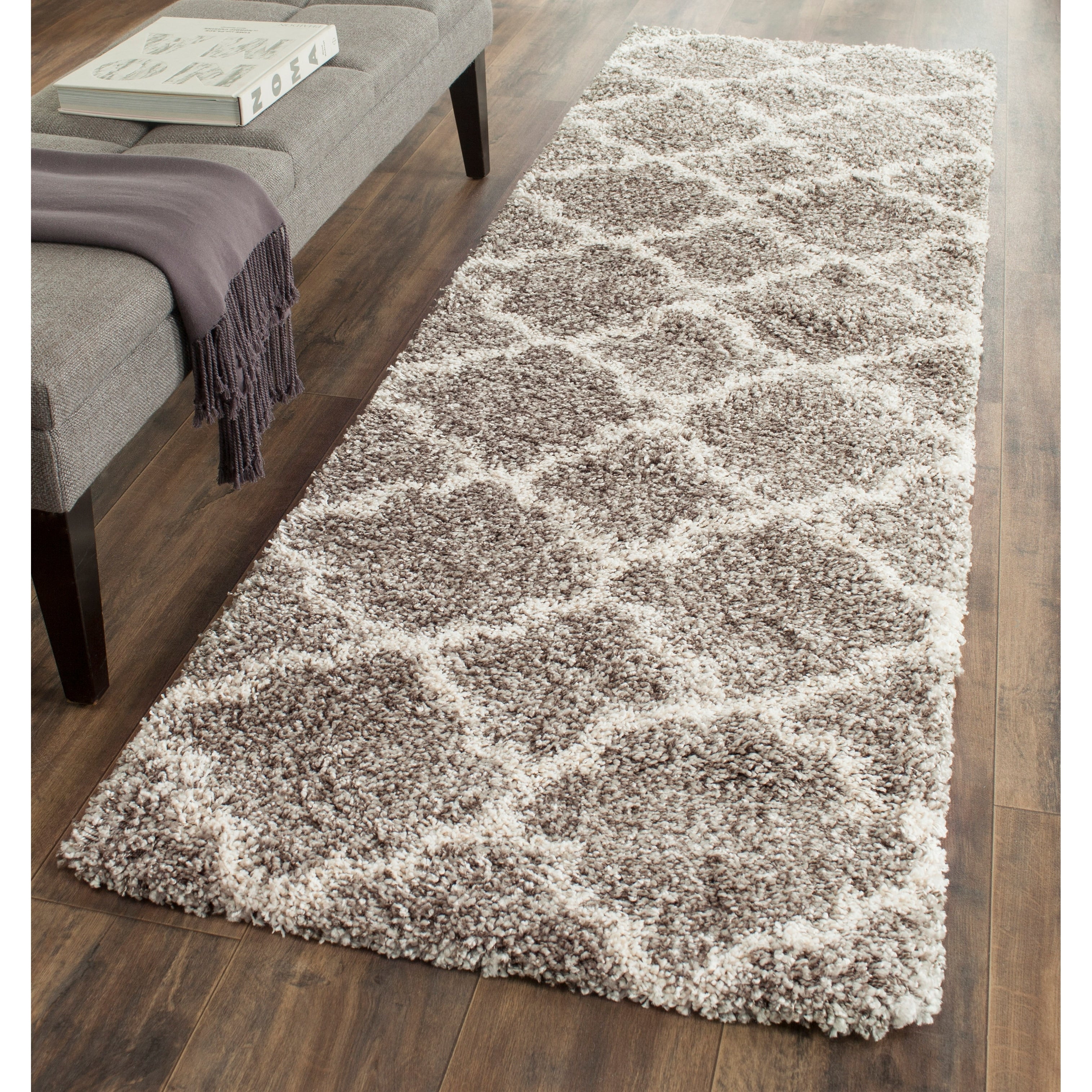 SAFAVIEH Hudson Shag Jeryl Glam Trellis 2-inch Area Rug