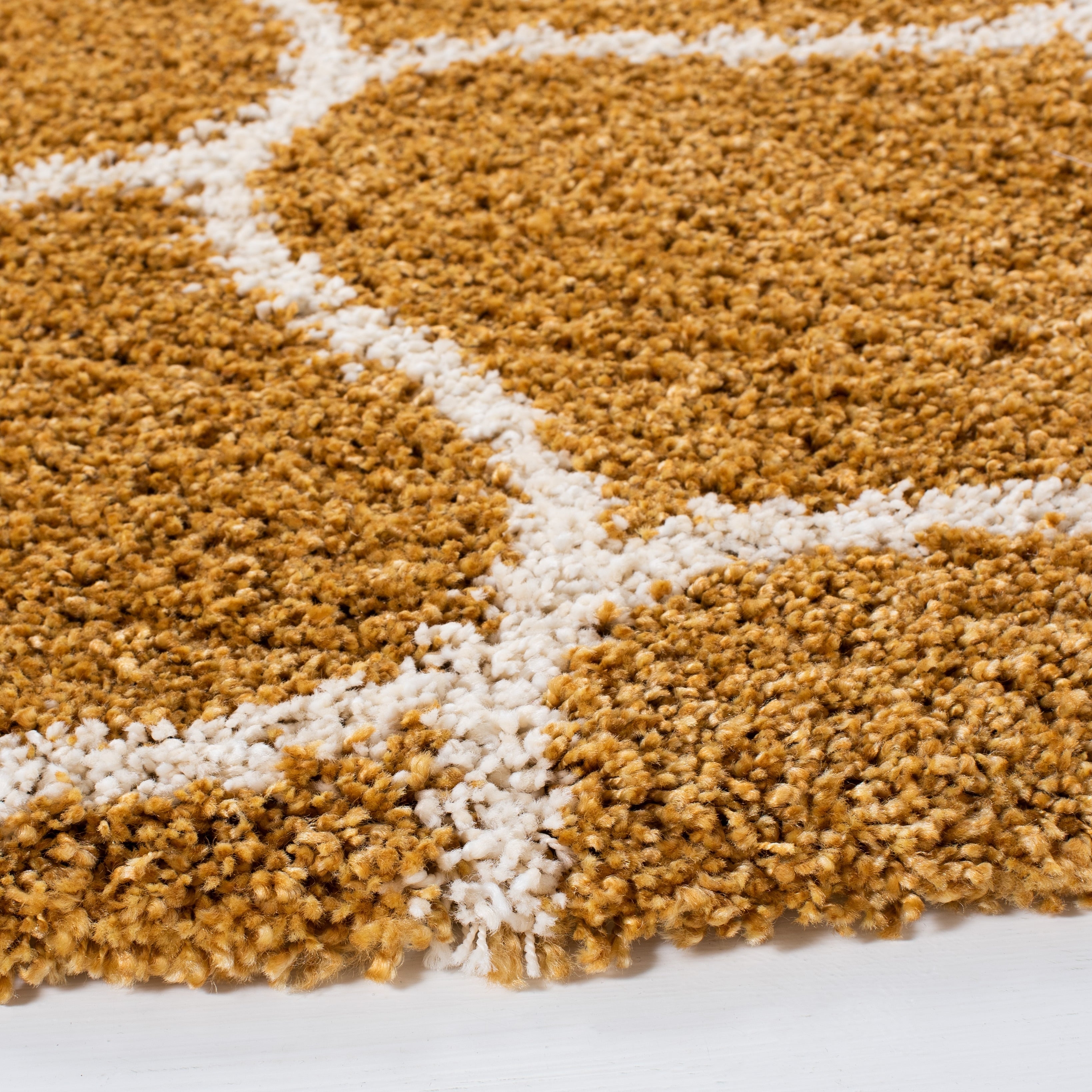 SAFAVIEH Hudson Shag Pushpa Trellis 2-inch Thick Area Rug