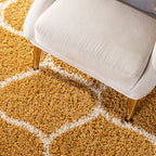 SAFAVIEH Hudson Shag Pushpa Trellis 2-inch Thick Area Rug