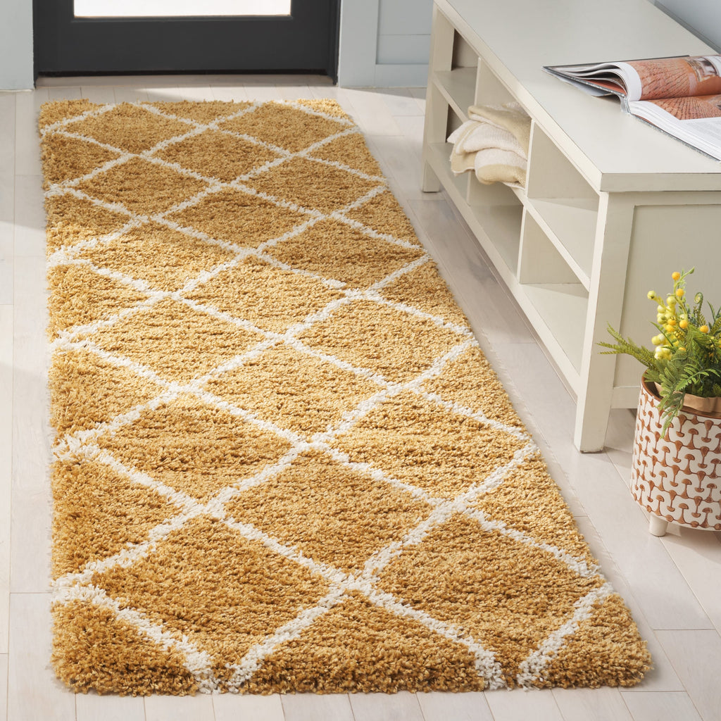 SAFAVIEH Hudson Shag Raili Diamond Trellis 2-inch Thick Rug