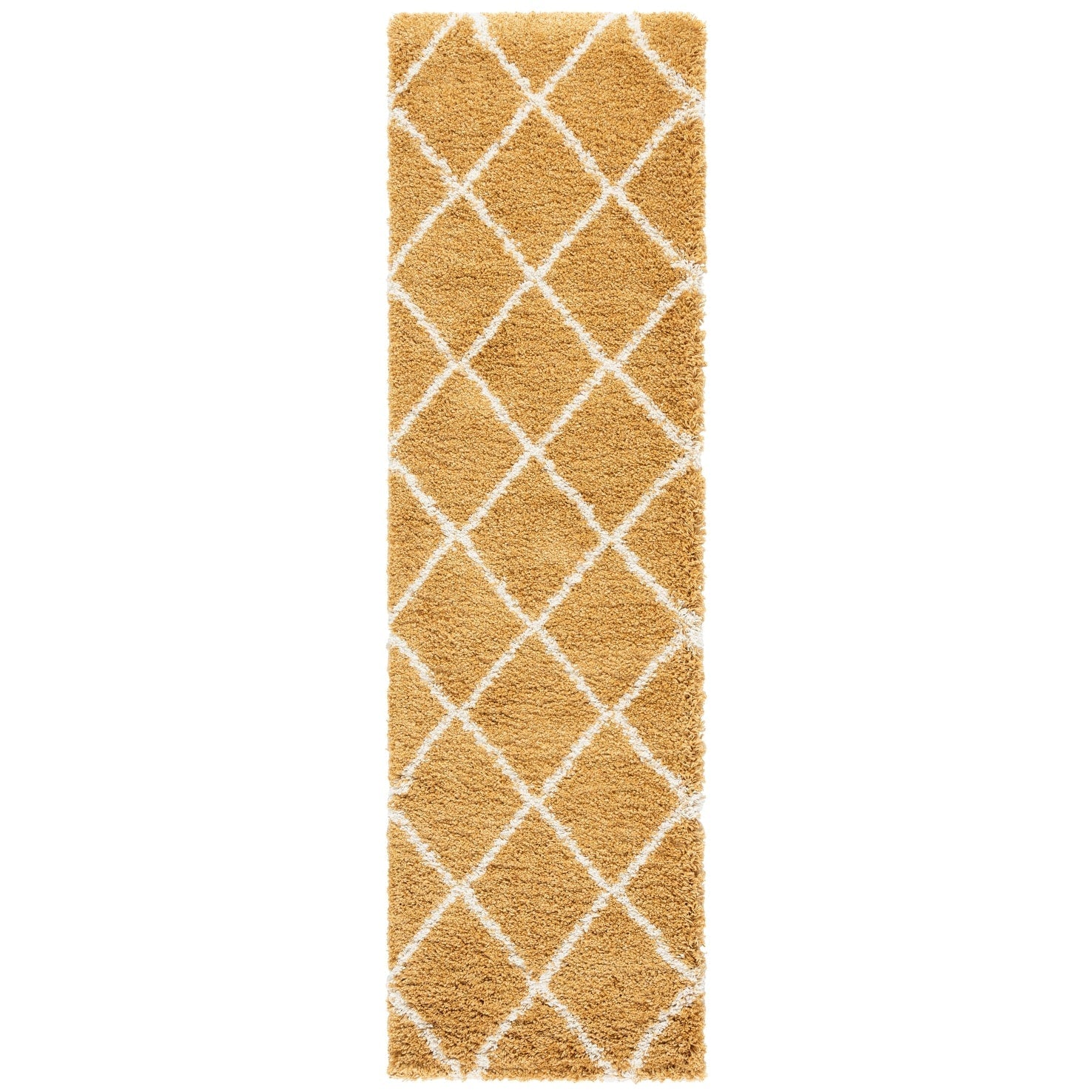 SAFAVIEH Hudson Shag Raili Diamond Trellis 2-inch Thick Rug