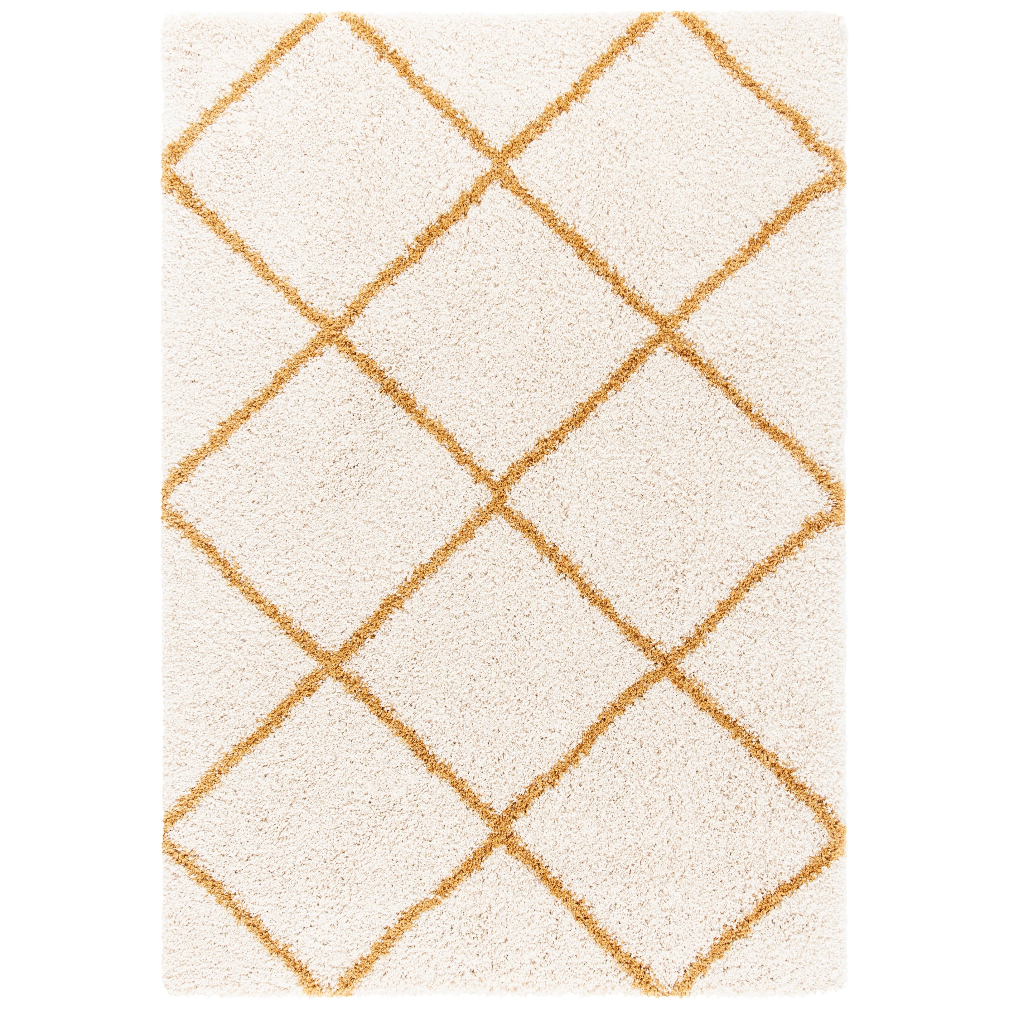 SAFAVIEH Hudson Shag Raili Diamond Trellis 2-inch Thick Rug