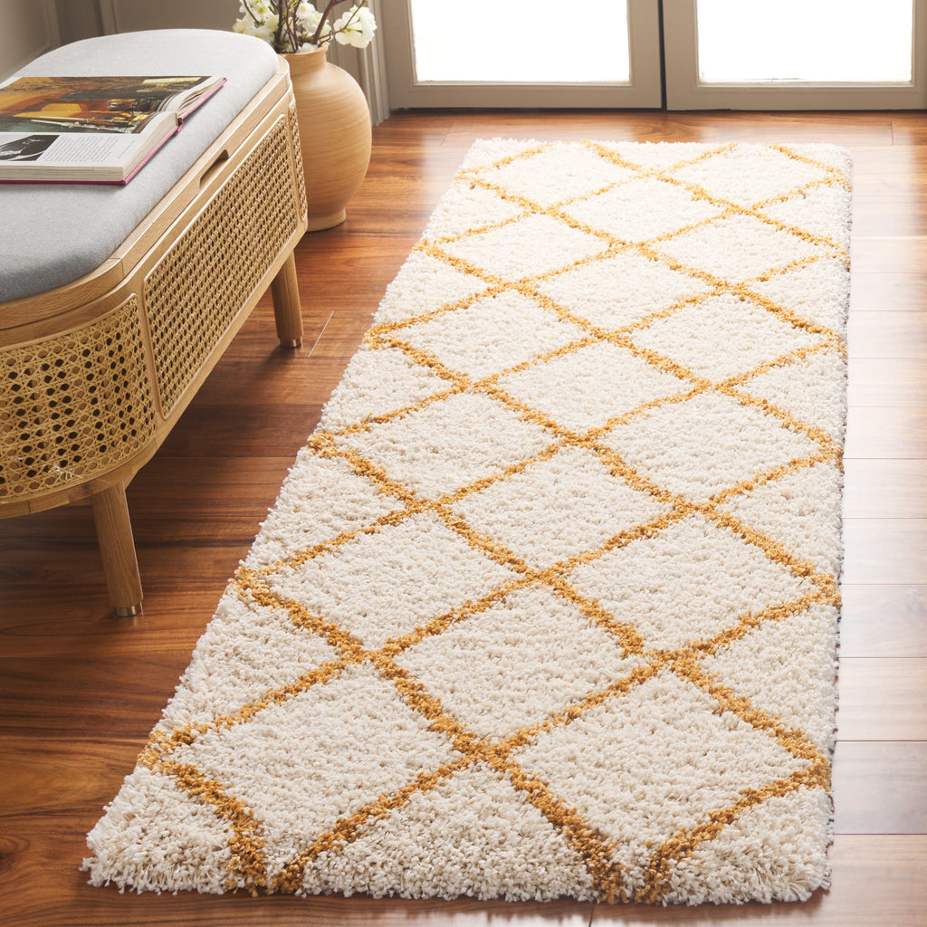SAFAVIEH Hudson Shag Raili Diamond Trellis 2-inch Thick Rug