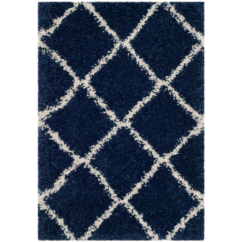SAFAVIEH Hudson Shag Raili Diamond Trellis 2-inch Thick Rug