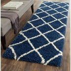 SAFAVIEH Hudson Shag Raili Diamond Trellis 2-inch Thick Rug