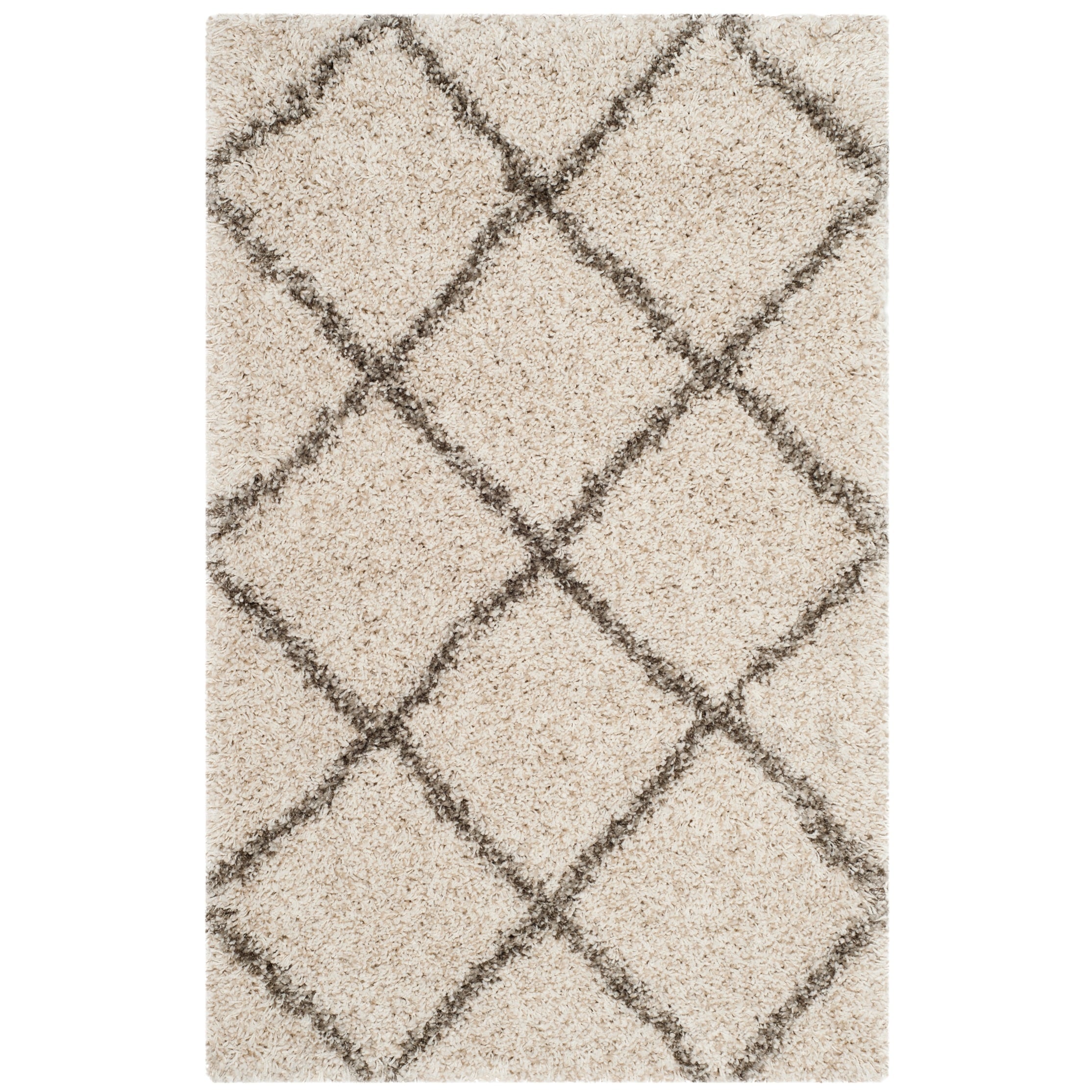 SAFAVIEH Hudson Shag Raili Diamond Trellis 2-inch Thick Rug