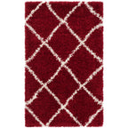 SAFAVIEH Hudson Shag Raili Diamond Trellis 2-inch Thick Rug