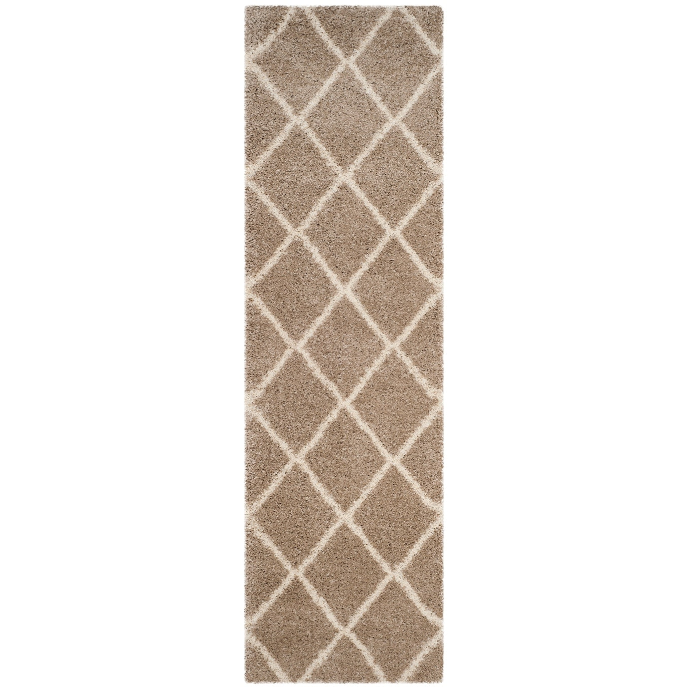 SAFAVIEH Hudson Shag Raili Diamond Trellis 2-inch Thick Rug