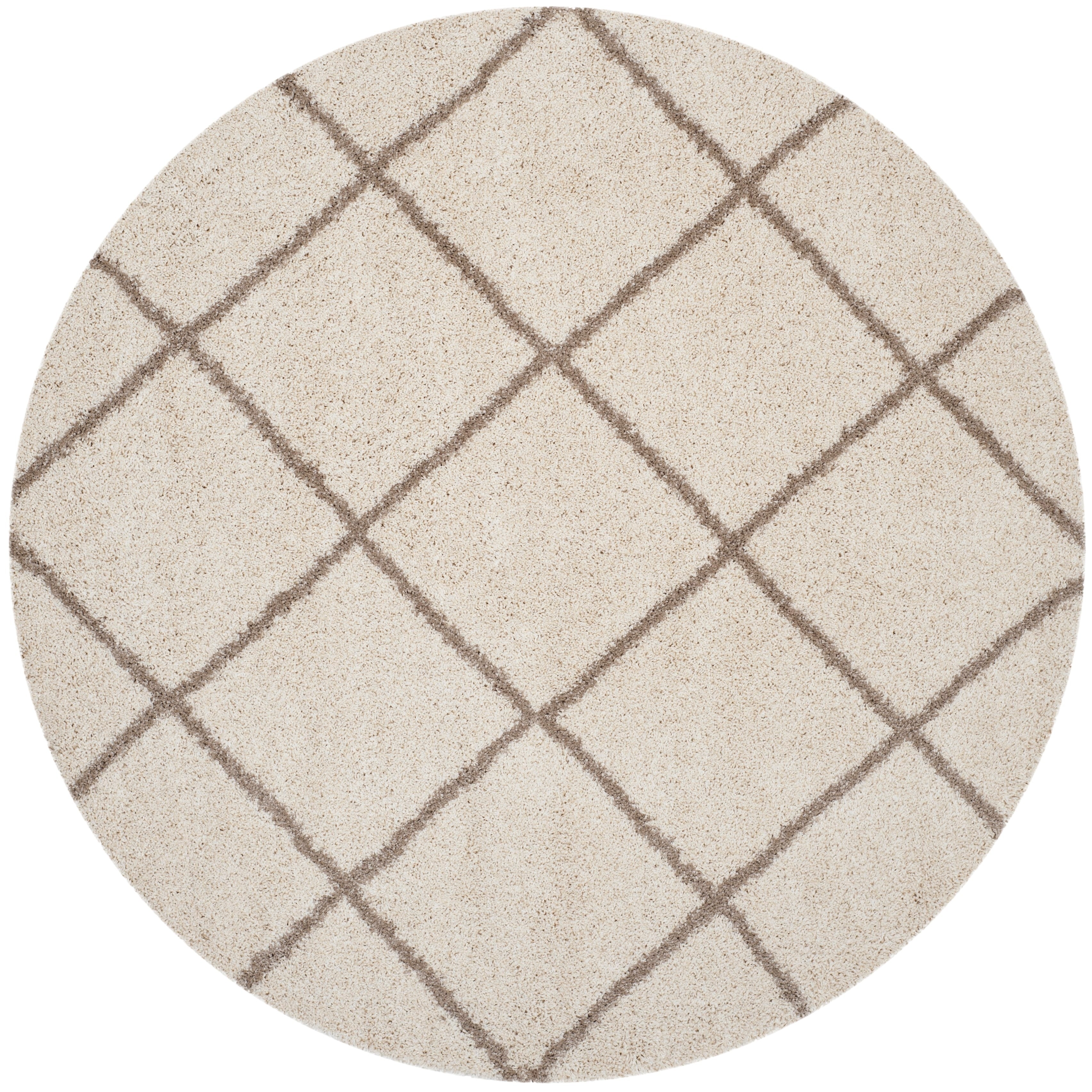 SAFAVIEH Hudson Shag Raili Diamond Trellis 2-inch Thick Rug