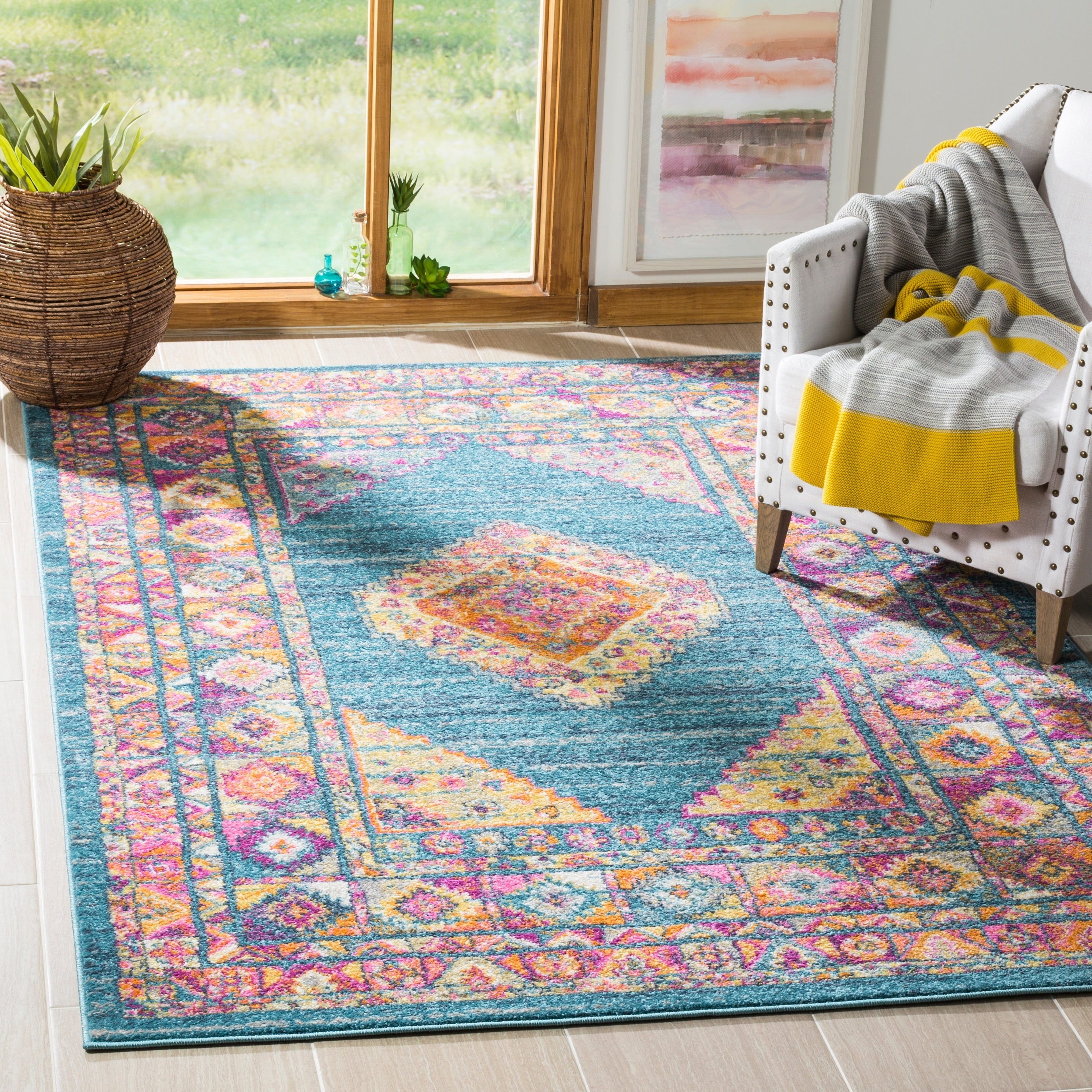 SAFAVIEH Madison Beverlee Vintage Boho Oriental Rug