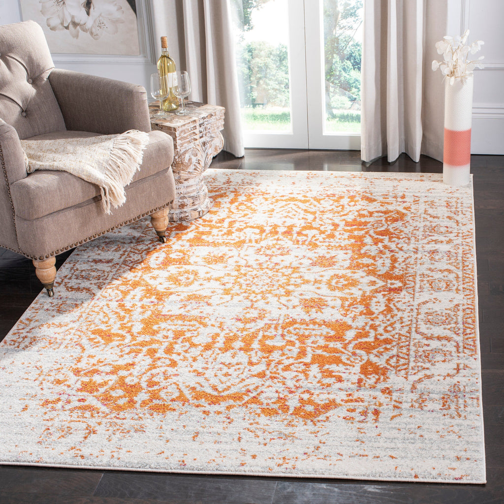 SAFAVIEH Madison Delois Medallion Rustic Farmhouse Distressed Rug