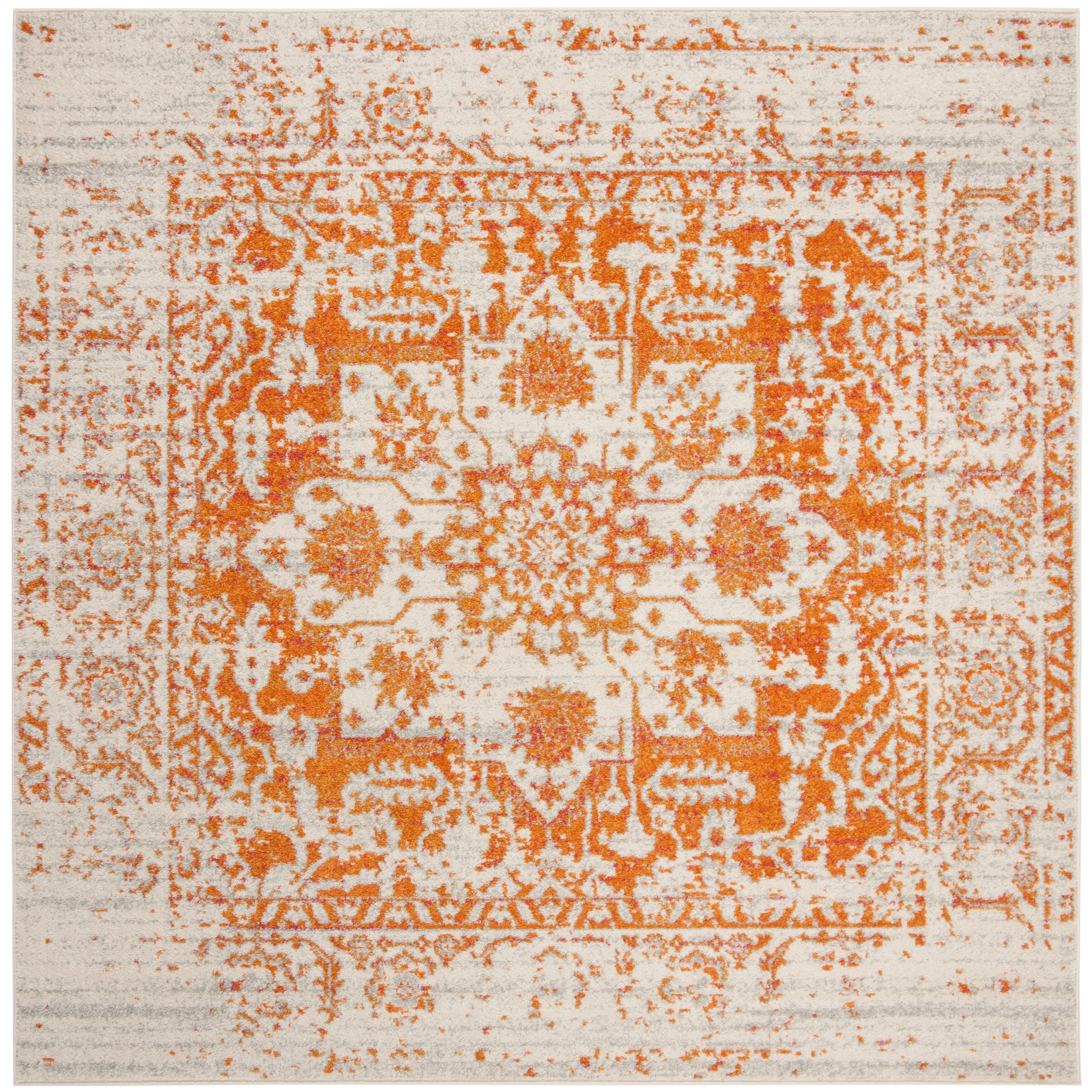 SAFAVIEH Madison Delois Medallion Rustic Farmhouse Distressed Rug