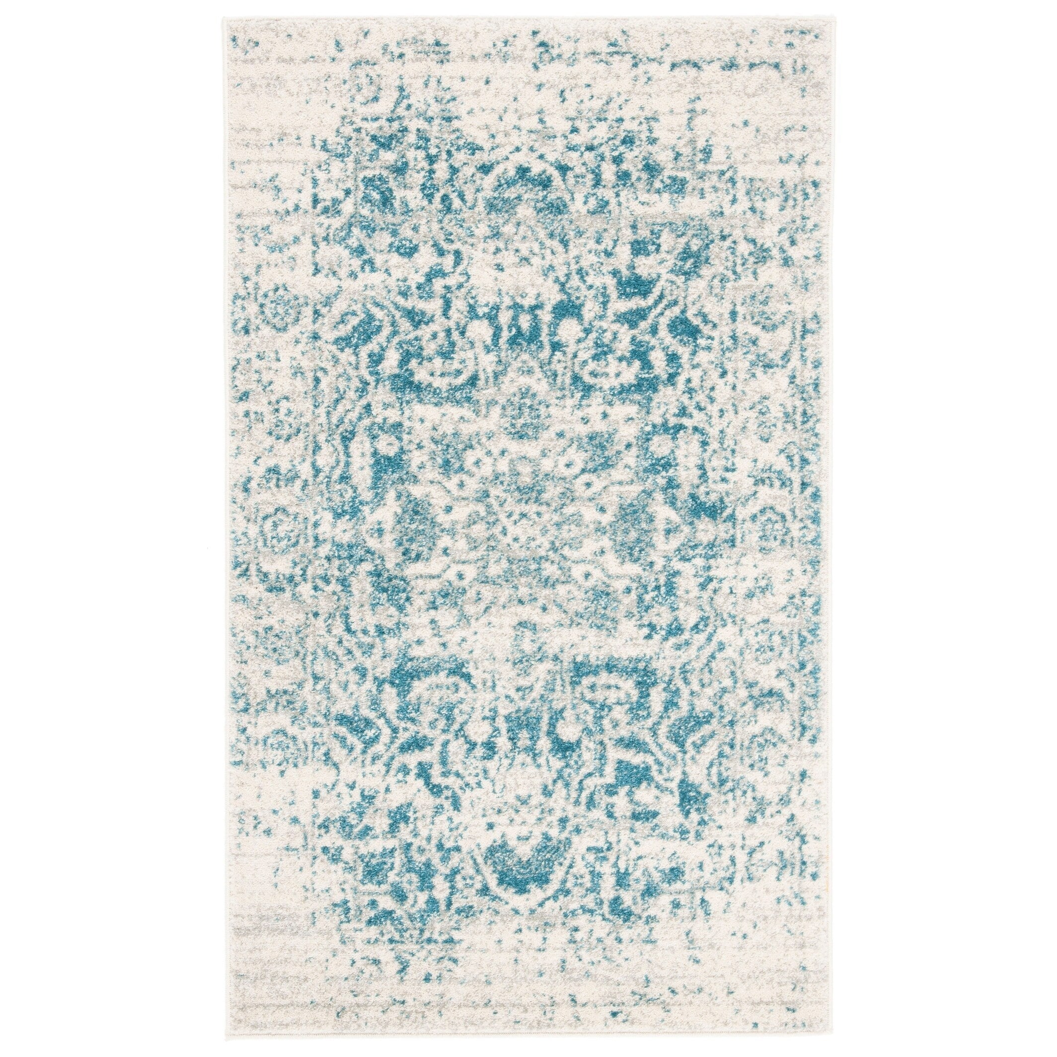 SAFAVIEH Madison Delois Medallion Rustic Farmhouse Distressed Rug