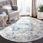 SAFAVIEH Madison Delois Medallion Rustic Farmhouse Distressed Rug