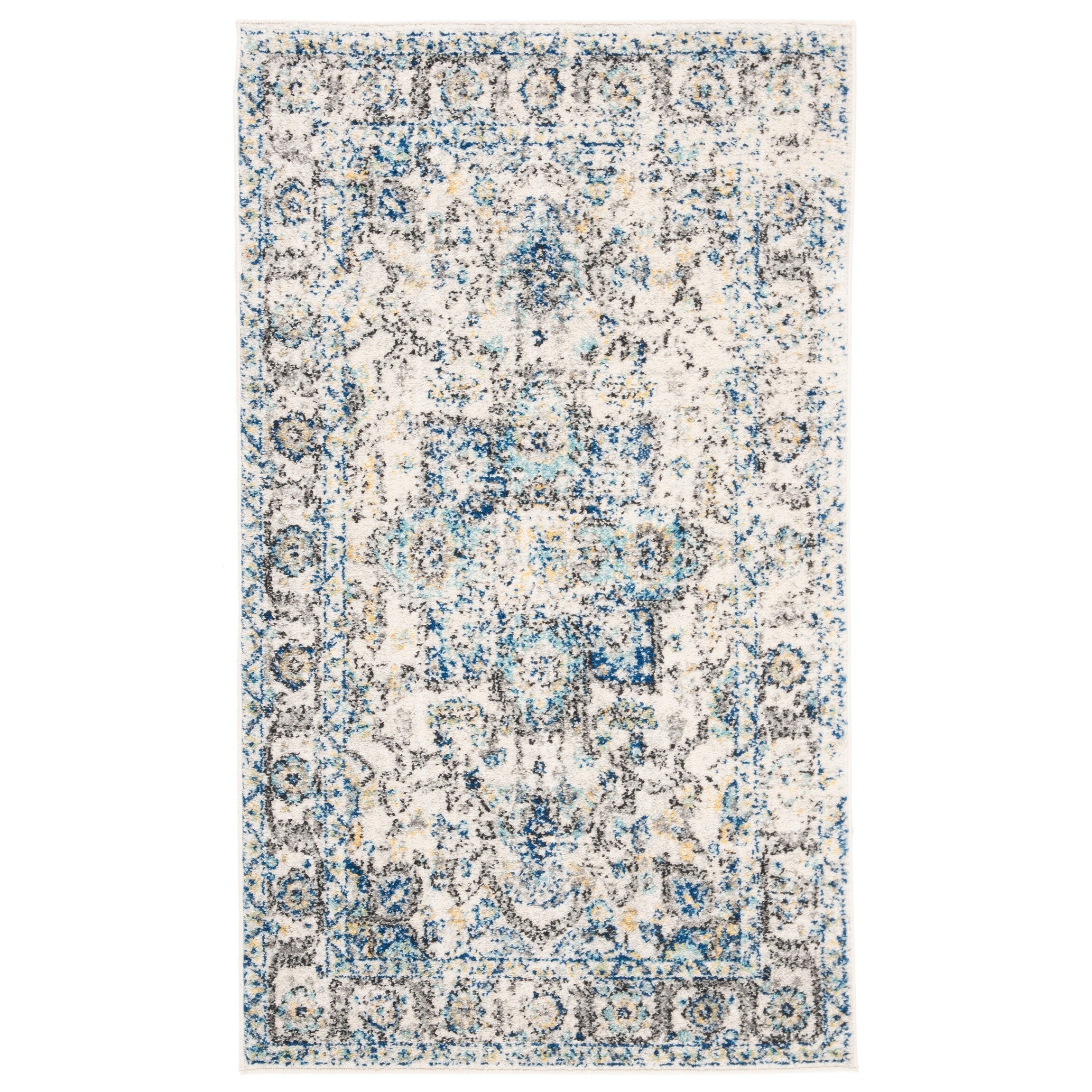SAFAVIEH Madison Delois Medallion Rustic Farmhouse Distressed Rug