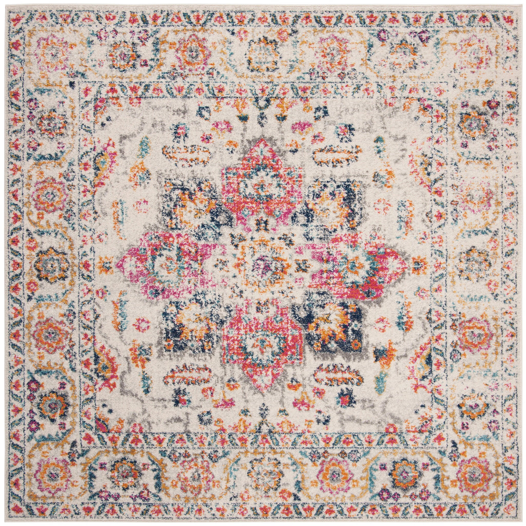SAFAVIEH Madison Delois Medallion Rustic Farmhouse Distressed Rug