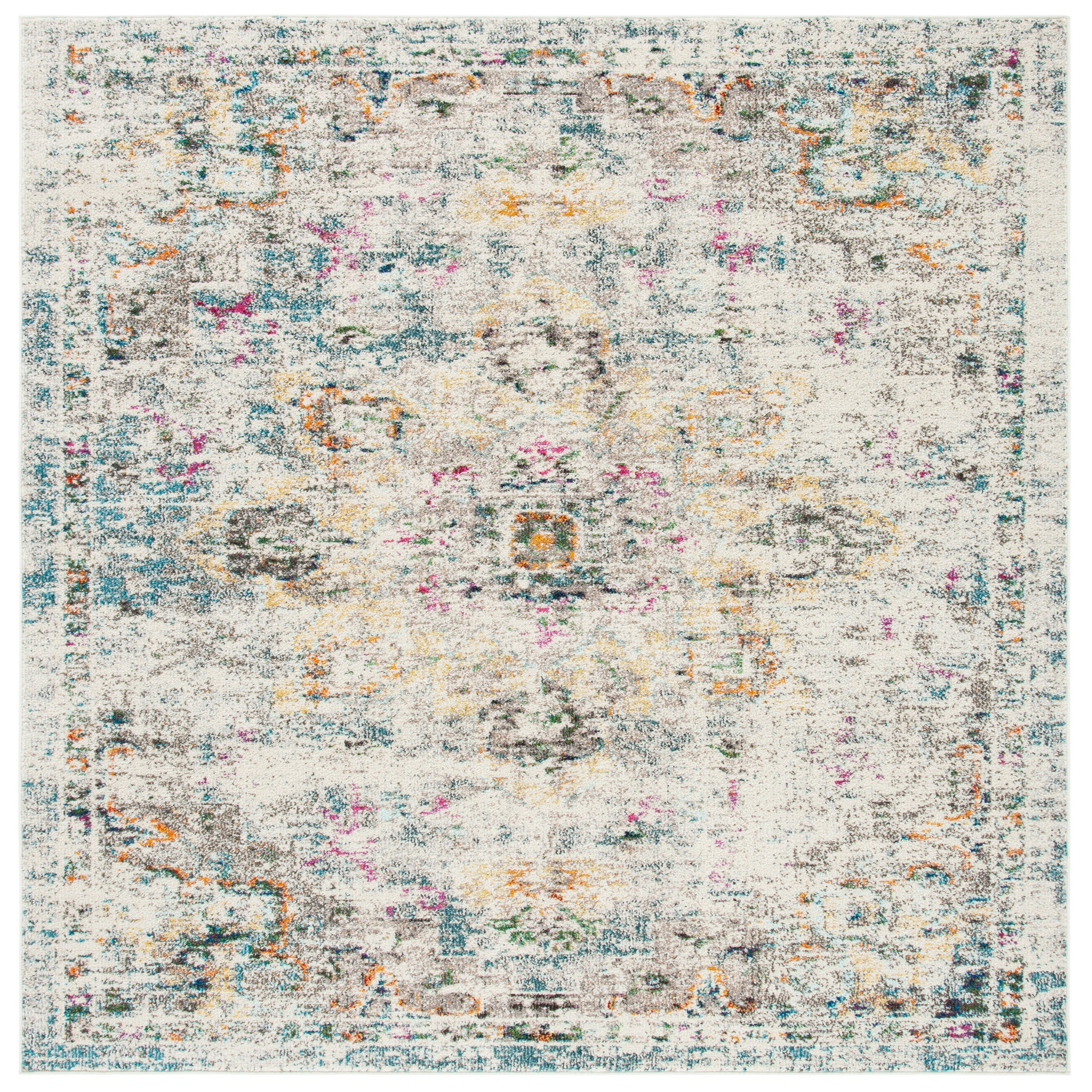 SAFAVIEH Madison Katelijne Boho Medallion Distressed Area Rug