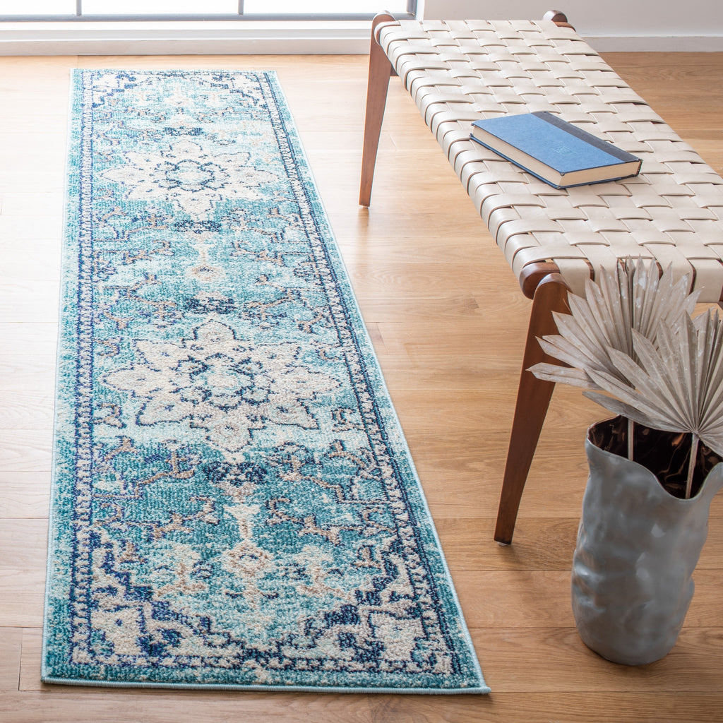 SAFAVIEH Madison Katelijne Boho Medallion Distressed Area Rug