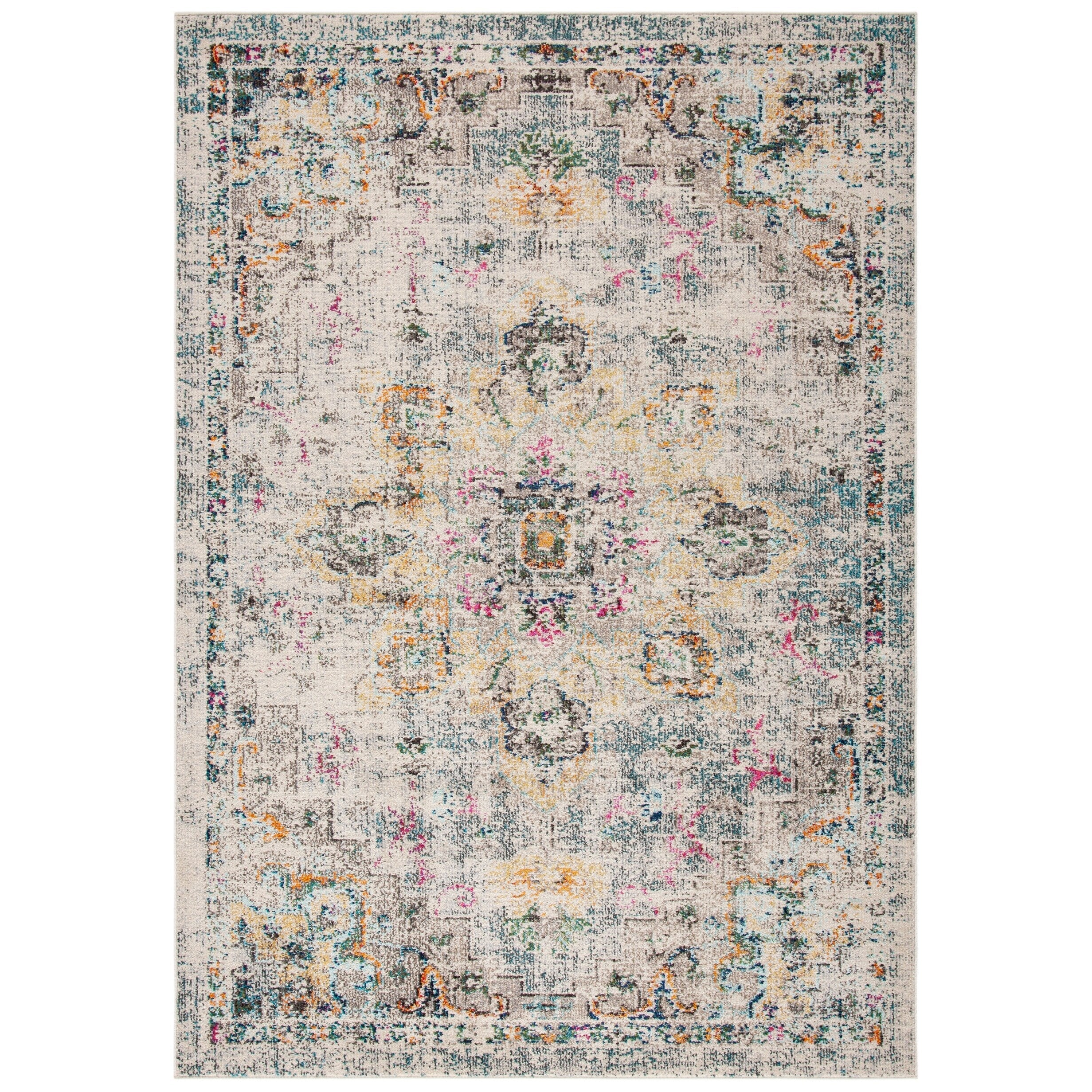 SAFAVIEH Madison Katelijne Boho Medallion Distressed Area Rug