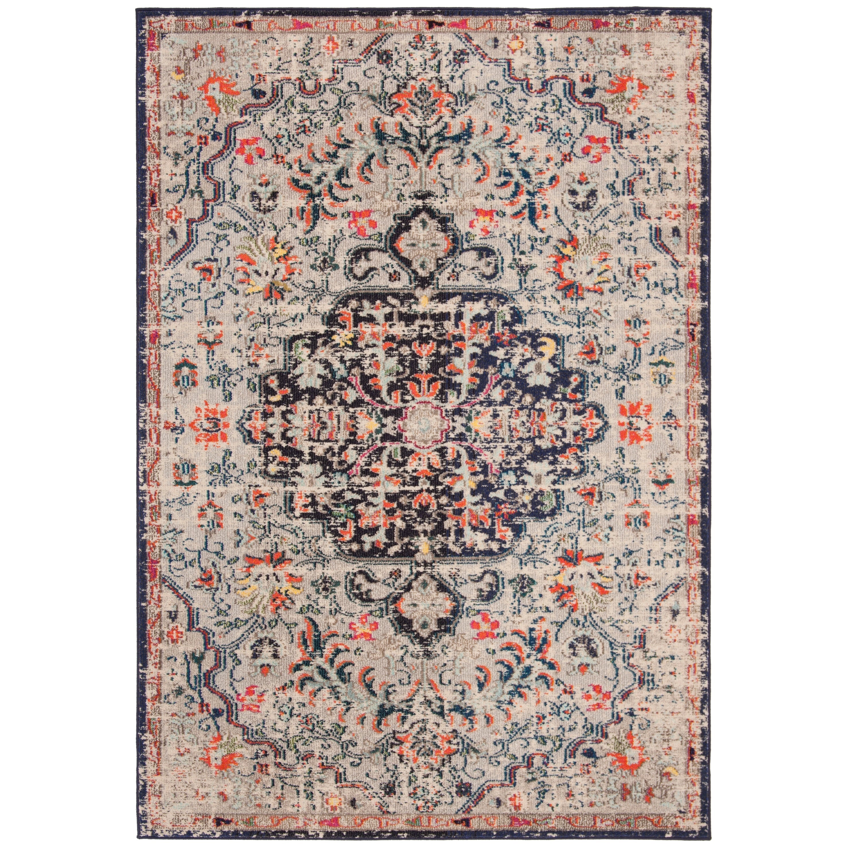 SAFAVIEH Madison Libusa Boho Medallion Distressed Rug