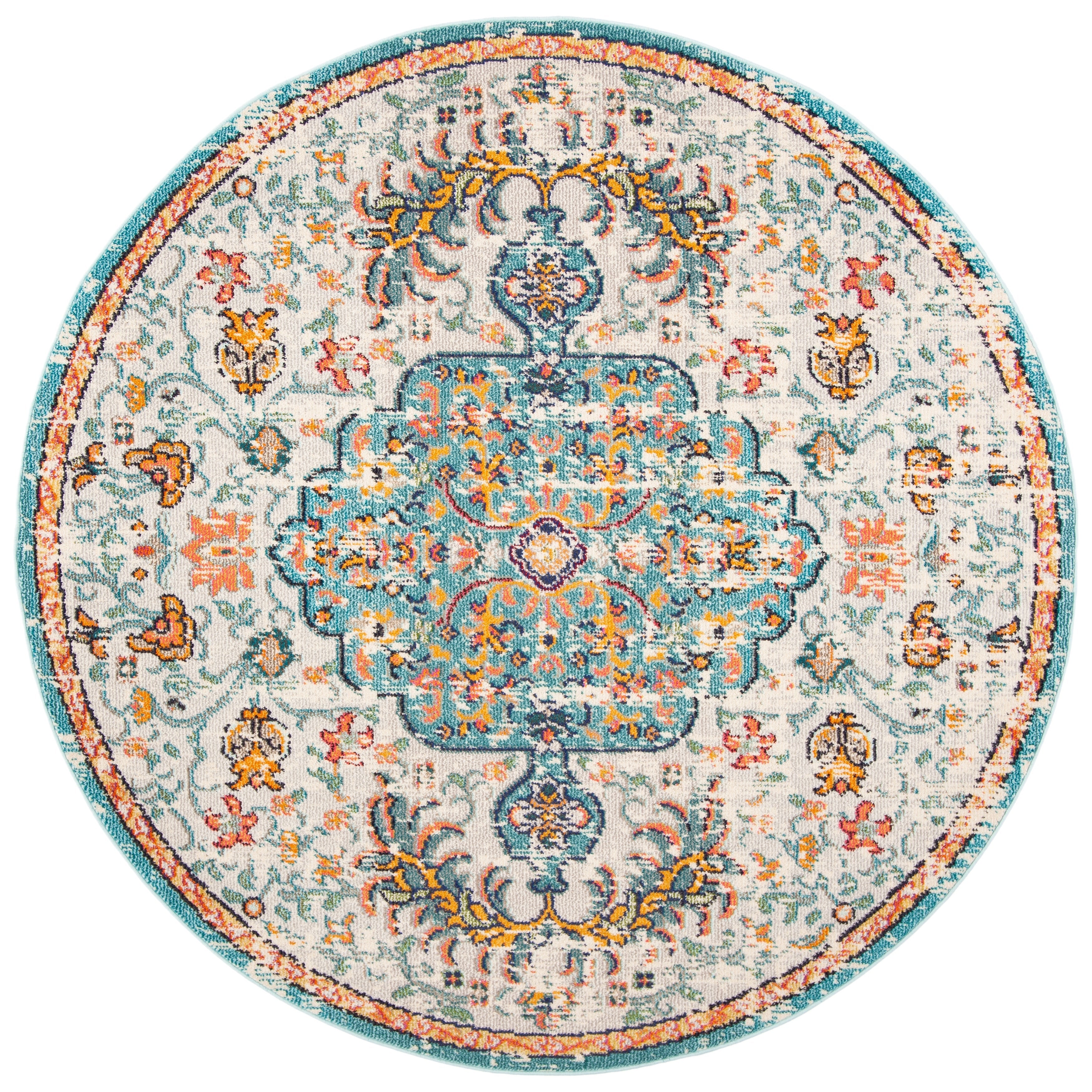 SAFAVIEH Madison Libusa Boho Medallion Distressed Rug