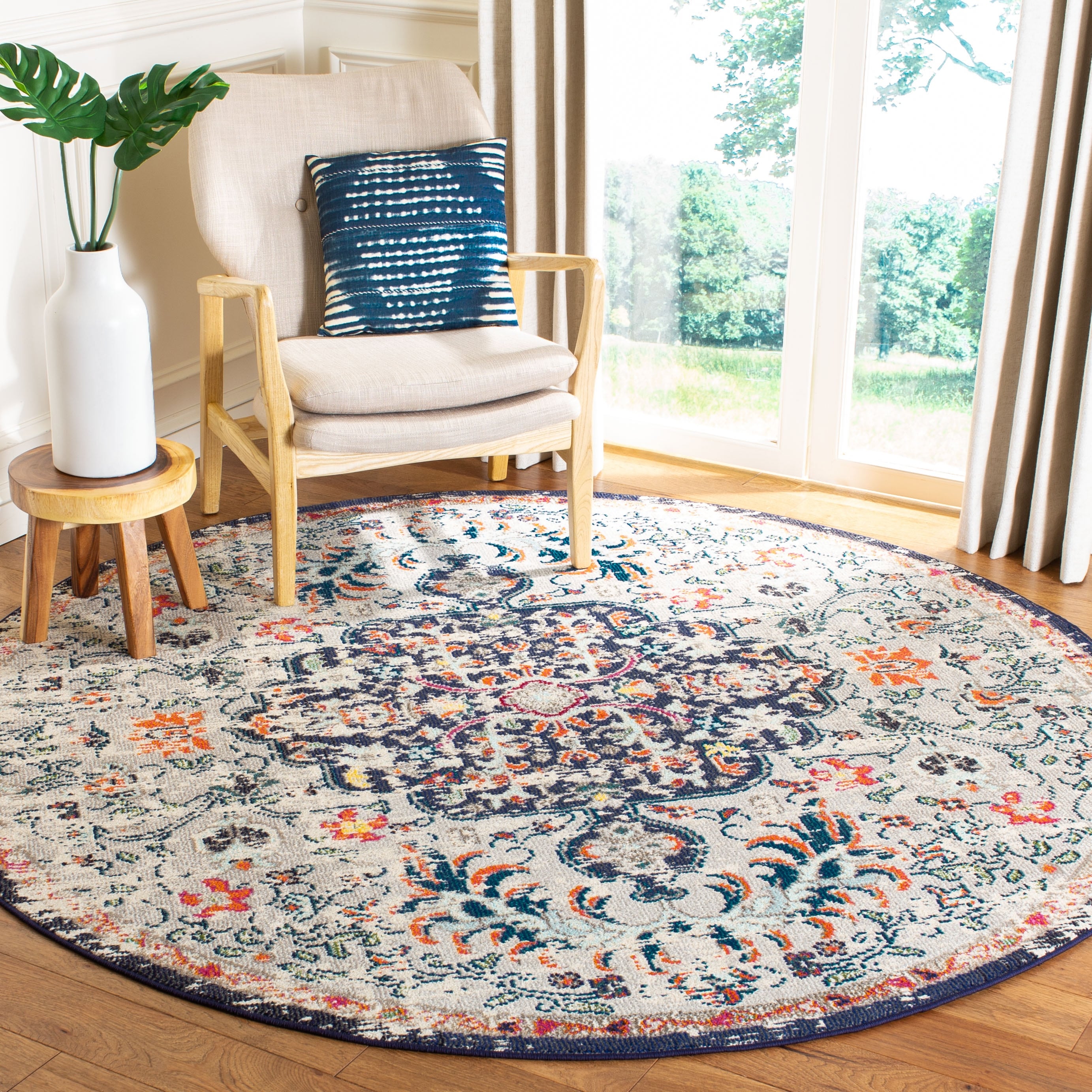 SAFAVIEH Madison Libusa Boho Medallion Distressed Rug