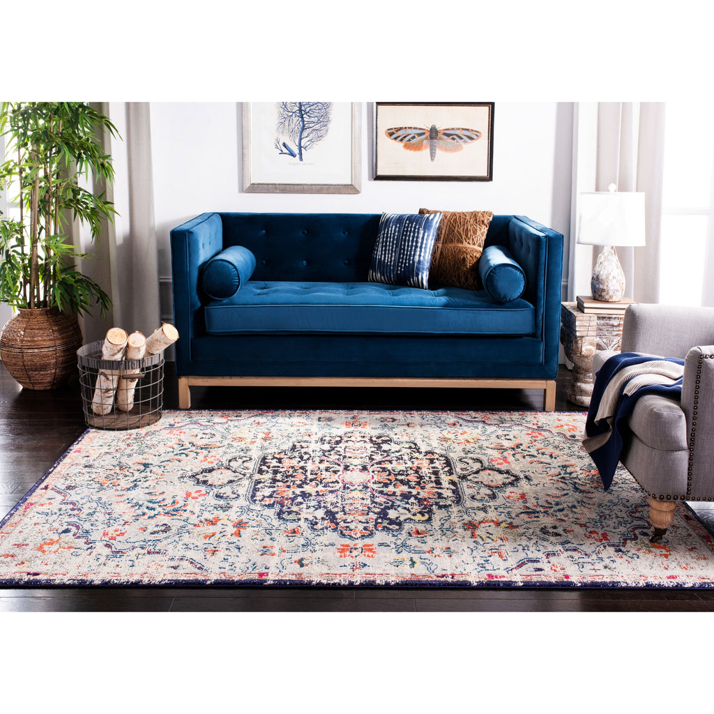 SAFAVIEH Madison Libusa Boho Medallion Distressed Rug