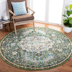 SAFAVIEH Madison Libusa Boho Medallion Distressed Rug