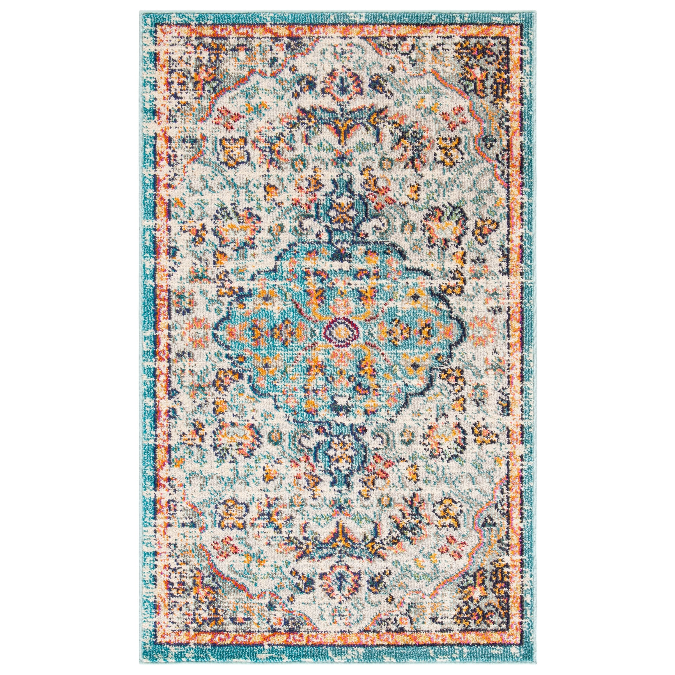 SAFAVIEH Madison Libusa Boho Medallion Distressed Rug