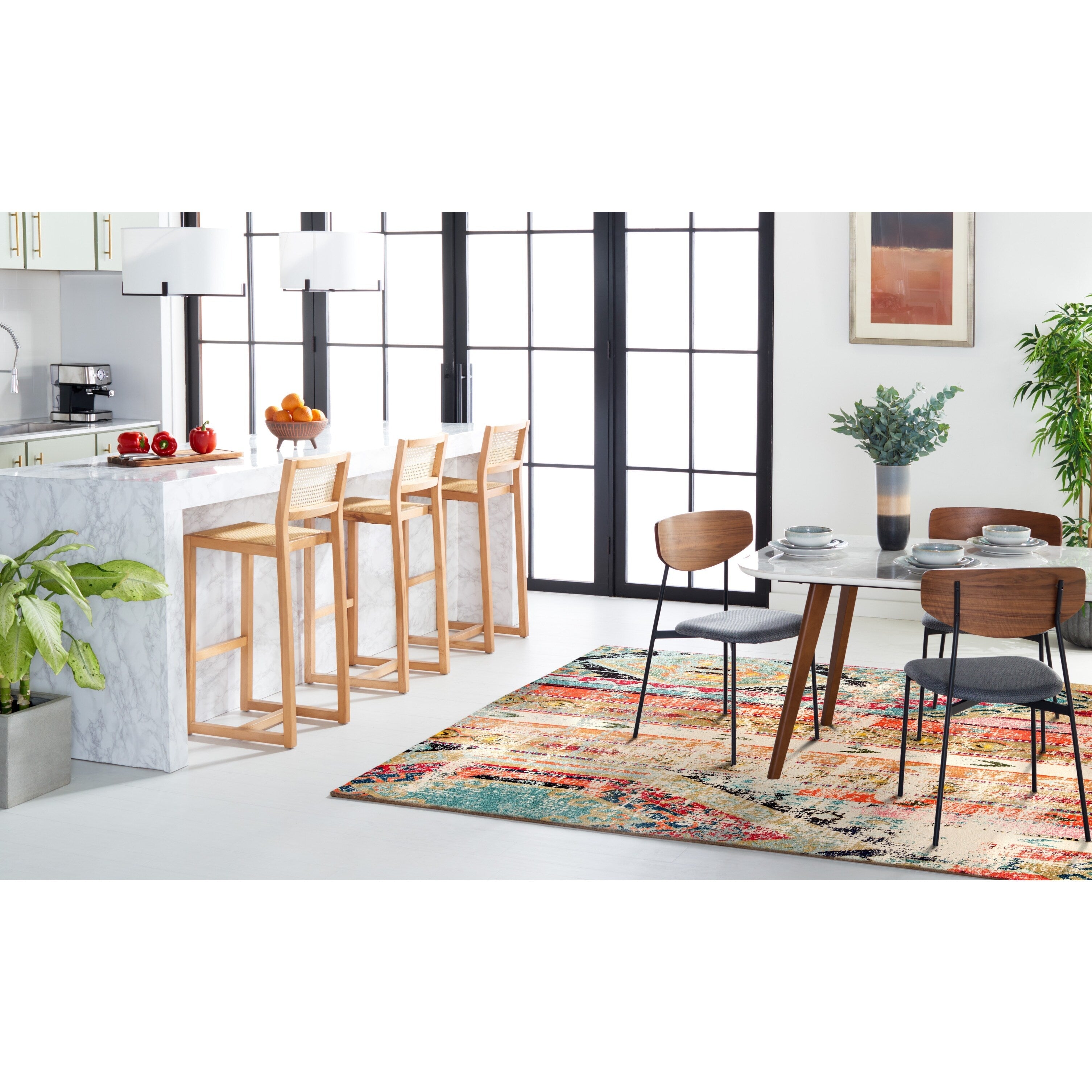 SAFAVIEH Monaco Brunhildis Distressed Boho Rug