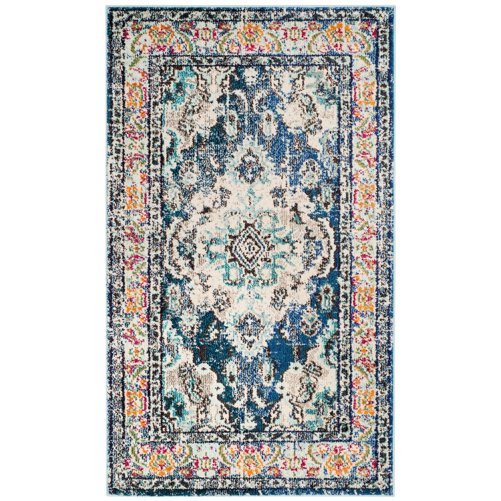 SAFAVIEH Monaco Oceane Boho Medallion Distressed Area Rug