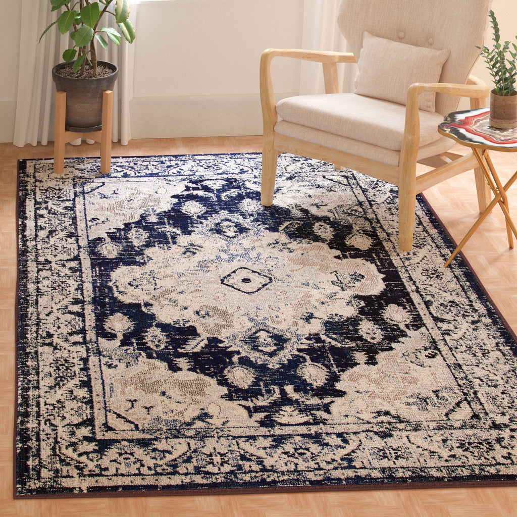 SAFAVIEH Monaco Oceane Boho Medallion Distressed Area Rug