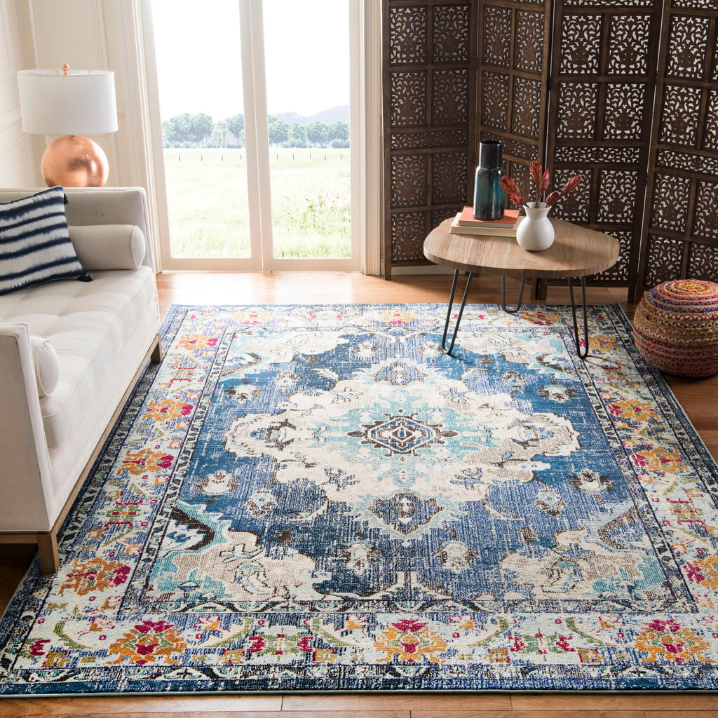 SAFAVIEH Monaco Oceane Boho Medallion Distressed Area Rug