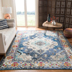 SAFAVIEH Monaco Oceane Boho Medallion Distressed Area Rug