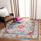 SAFAVIEH Monaco Oceane Boho Medallion Distressed Area Rug