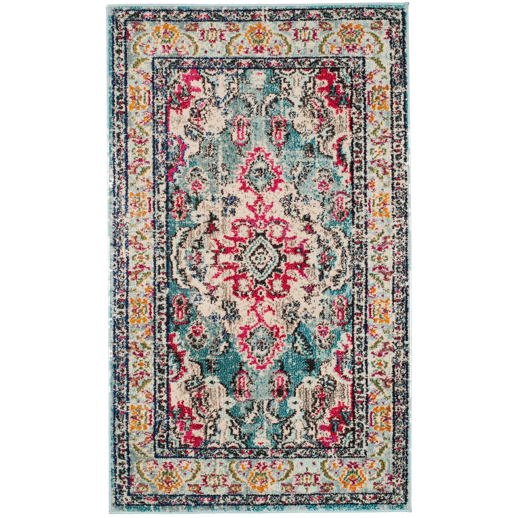 SAFAVIEH Monaco Oceane Boho Medallion Distressed Area Rug