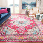 SAFAVIEH Monaco Oceane Boho Medallion Distressed Area Rug