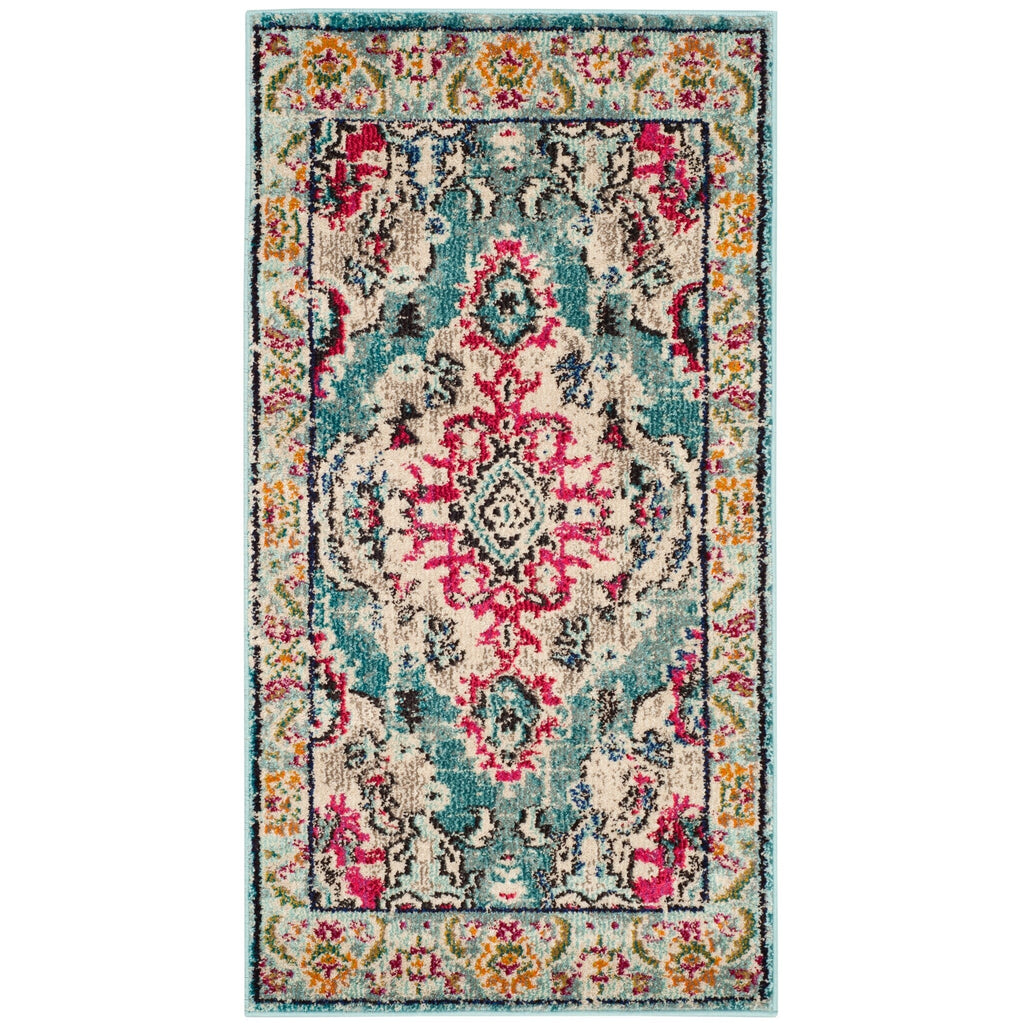 SAFAVIEH Monaco Oceane Boho Medallion Distressed Area Rug