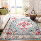 SAFAVIEH Monaco Oceane Boho Medallion Distressed Area Rug