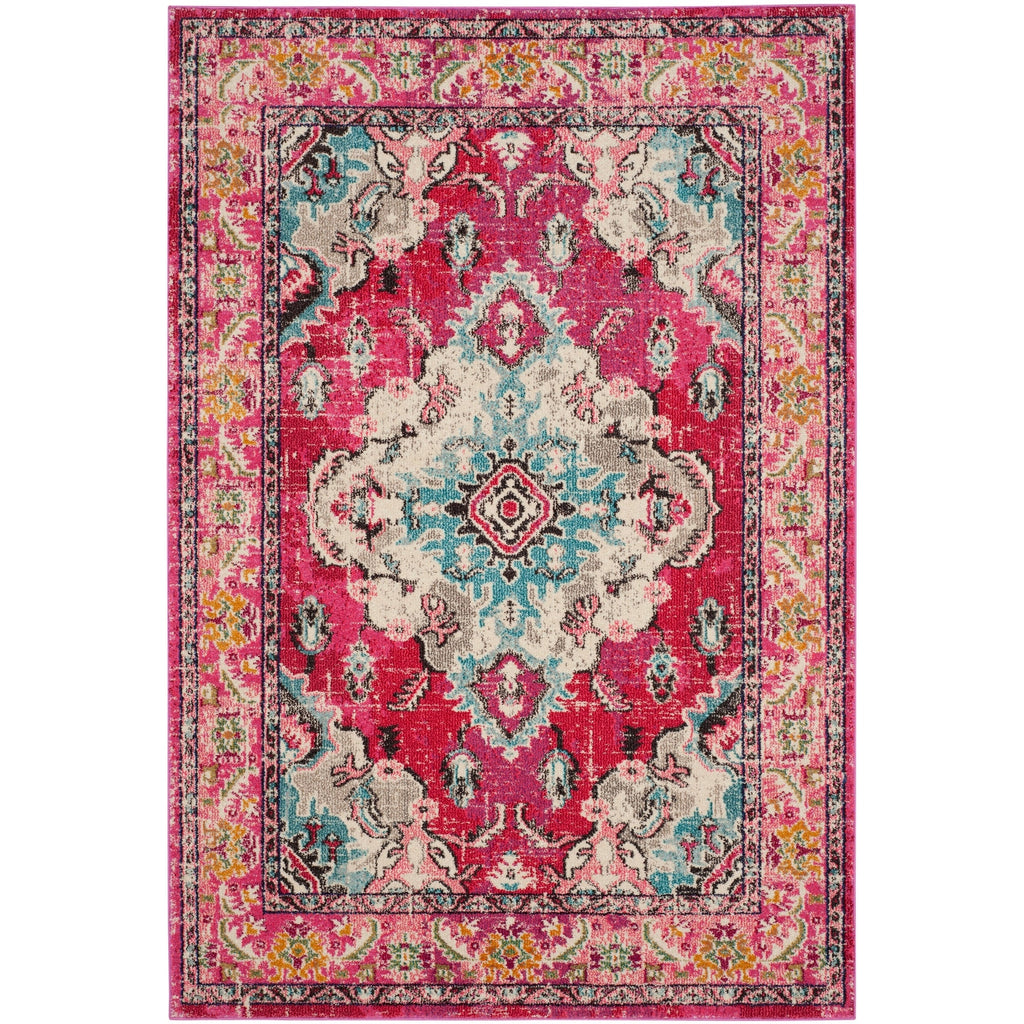 SAFAVIEH Monaco Oceane Boho Medallion Distressed Area Rug